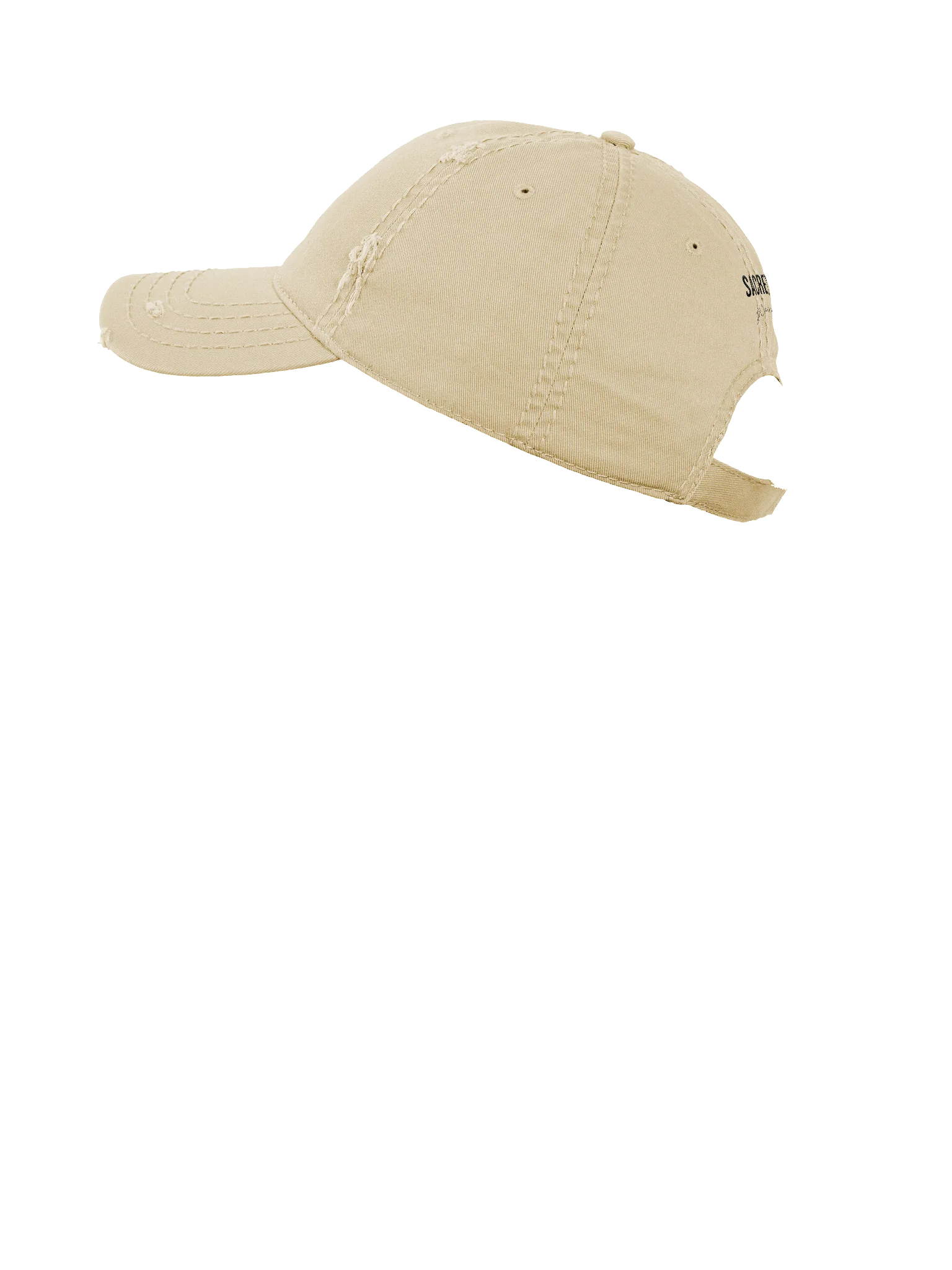 God Is Sacred - Distressed Dad Hat (Light) product image (8)
