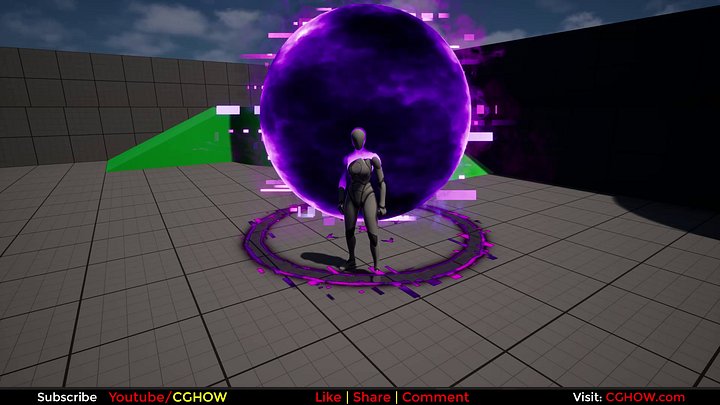 Omen ORB Glitch FX in Unreal Engine 5 Niagara product image (1)