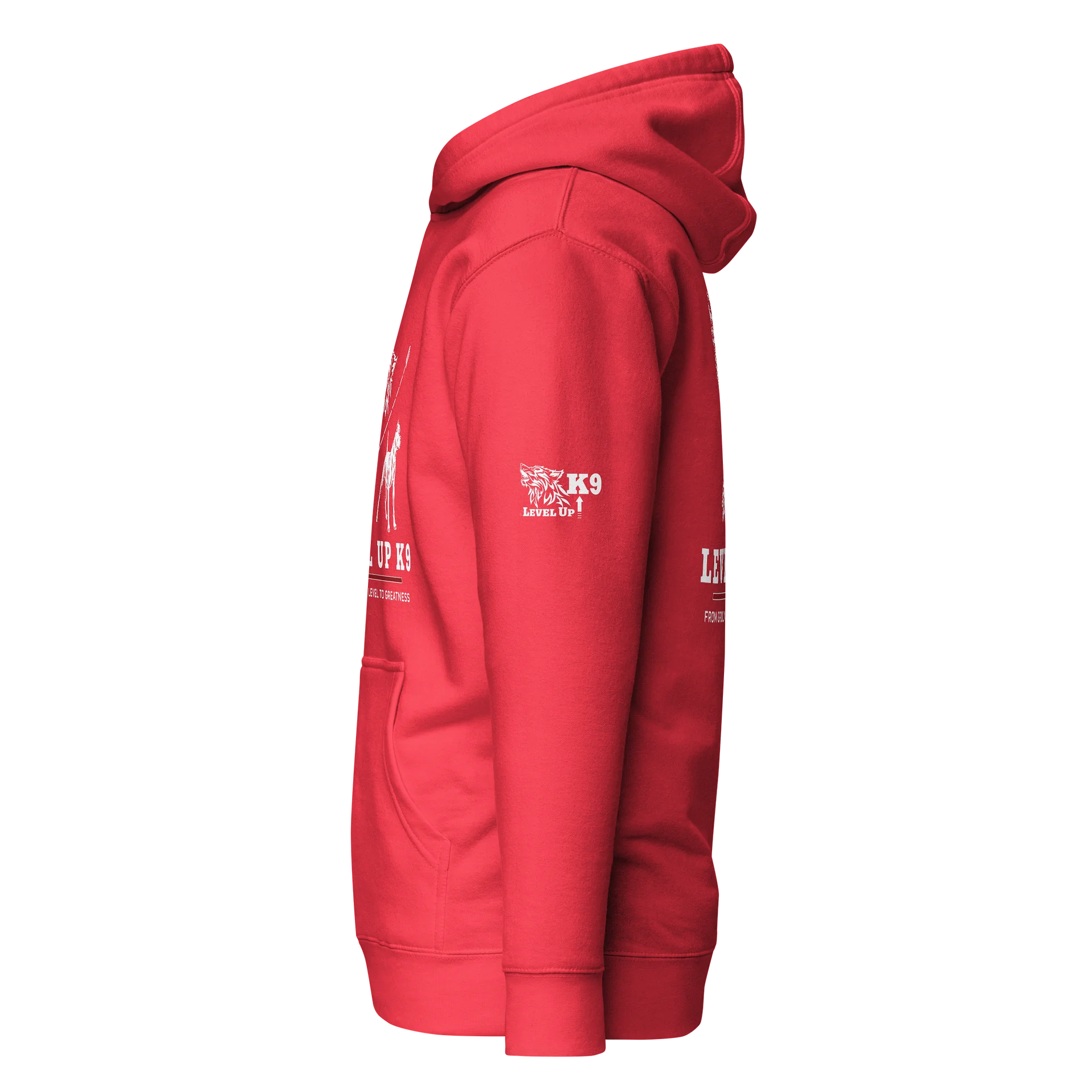 Level-UP K9 Standard hoodie ( Red ) product image (6)