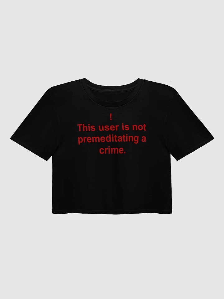 Premeditated Crime Crop Top product image (7)
