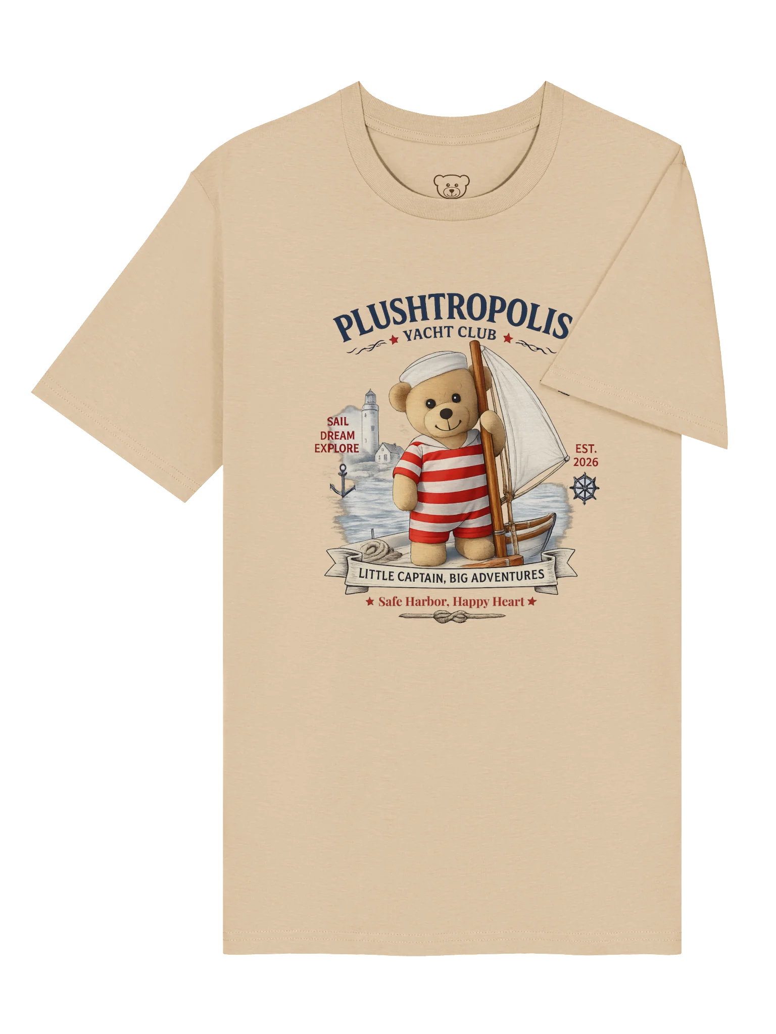 Plushtropolis Yacht Club Organic Cotton T-Shirt product image (8)
