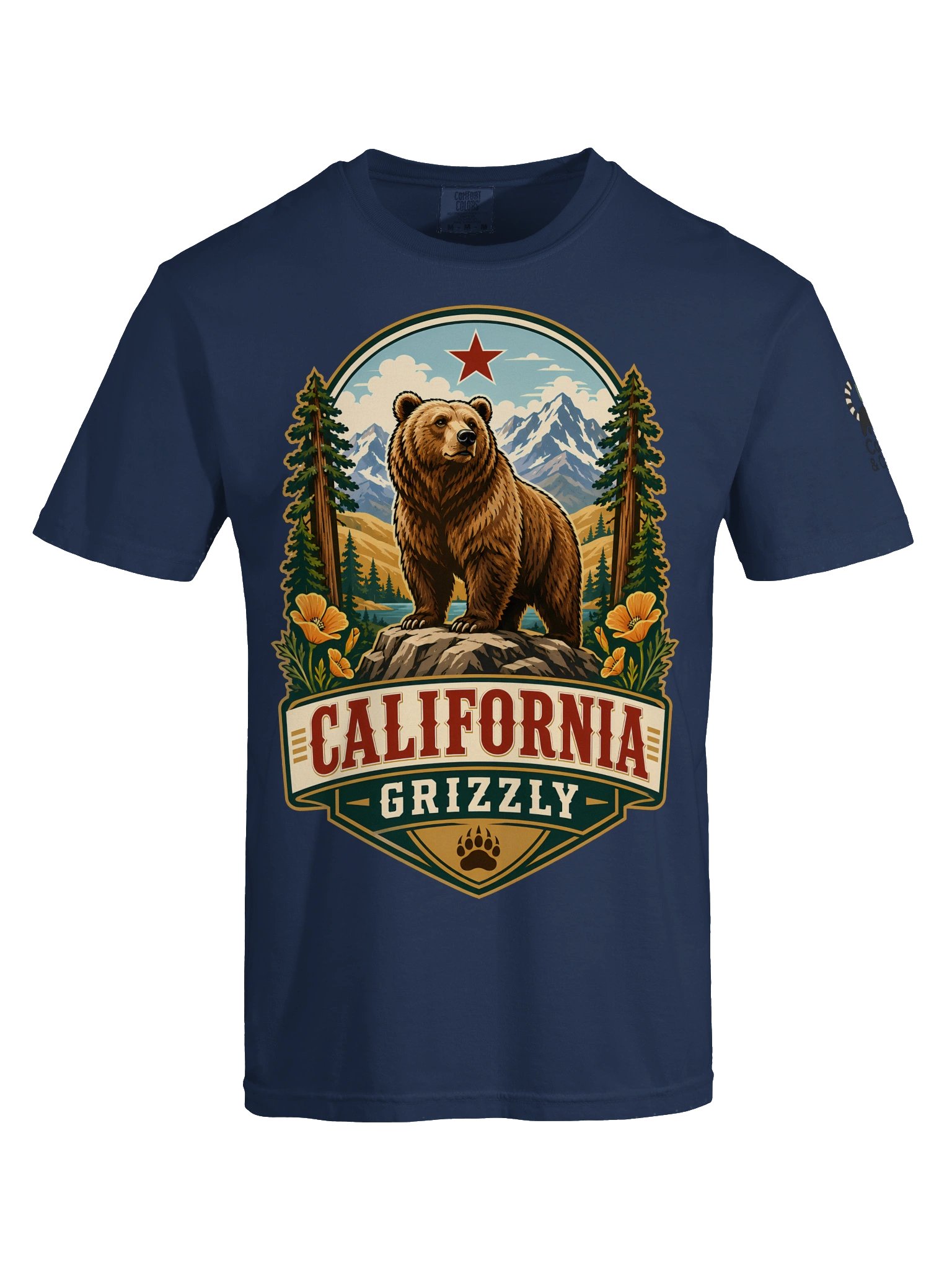 California Grizzly Badge Tee product image (5)