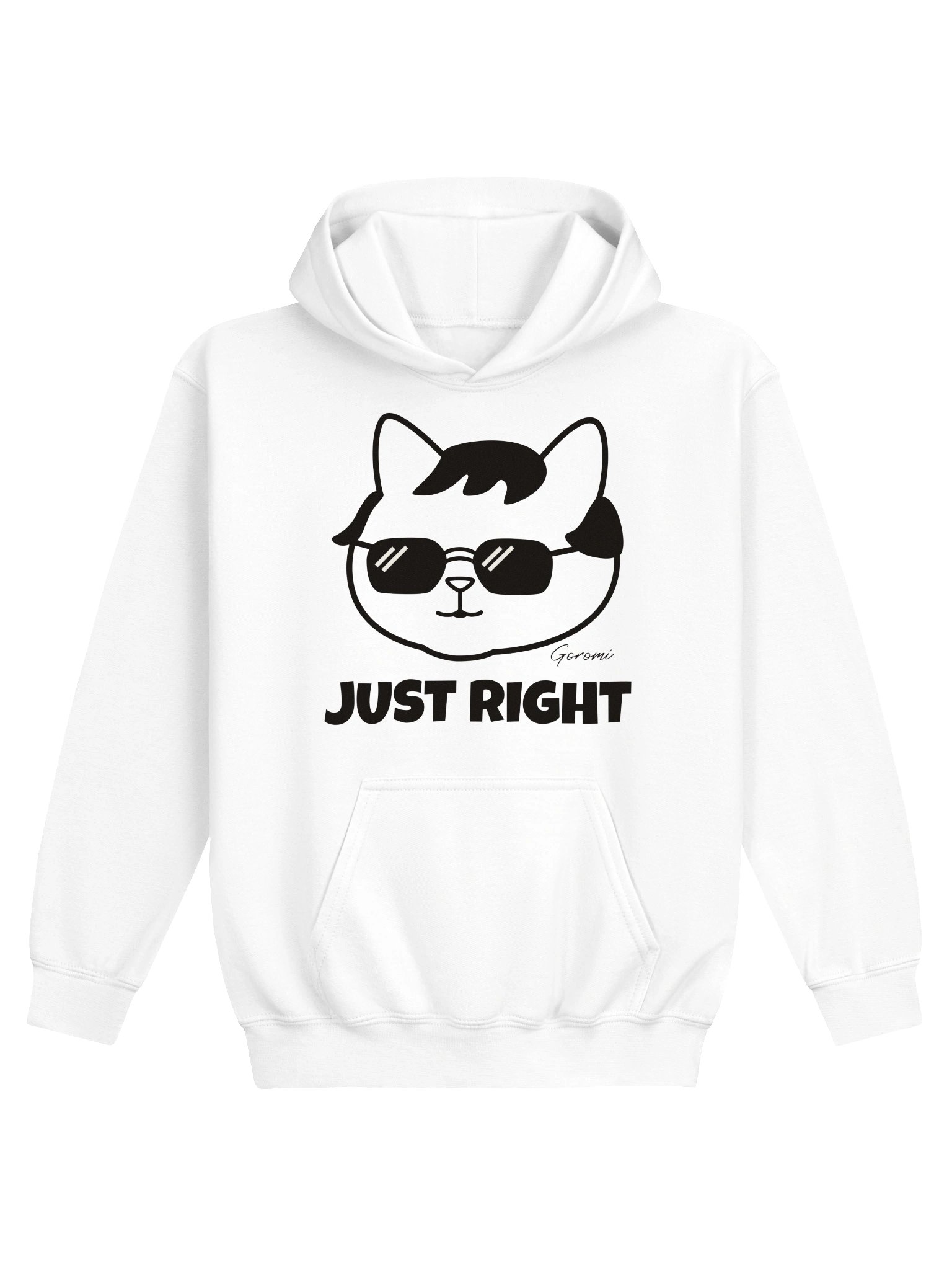 Goromi the Cat (JUST RIGHT) - Unisex Youth Hoodie product image (1)