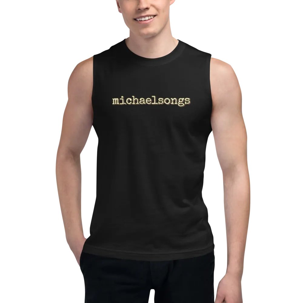muscle shirt with horizontal logo product image (6)