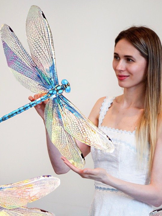 DIY Giant Dragonfly with Iridescent Wings: Templates from Video Tutorial + Materials Checklist product image (1)