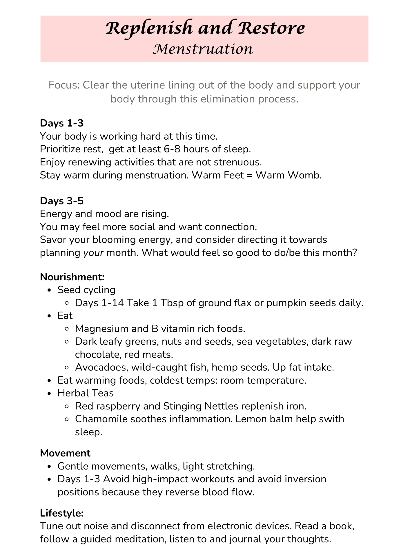 Sync To Your Menstrual Cycle product image (3)