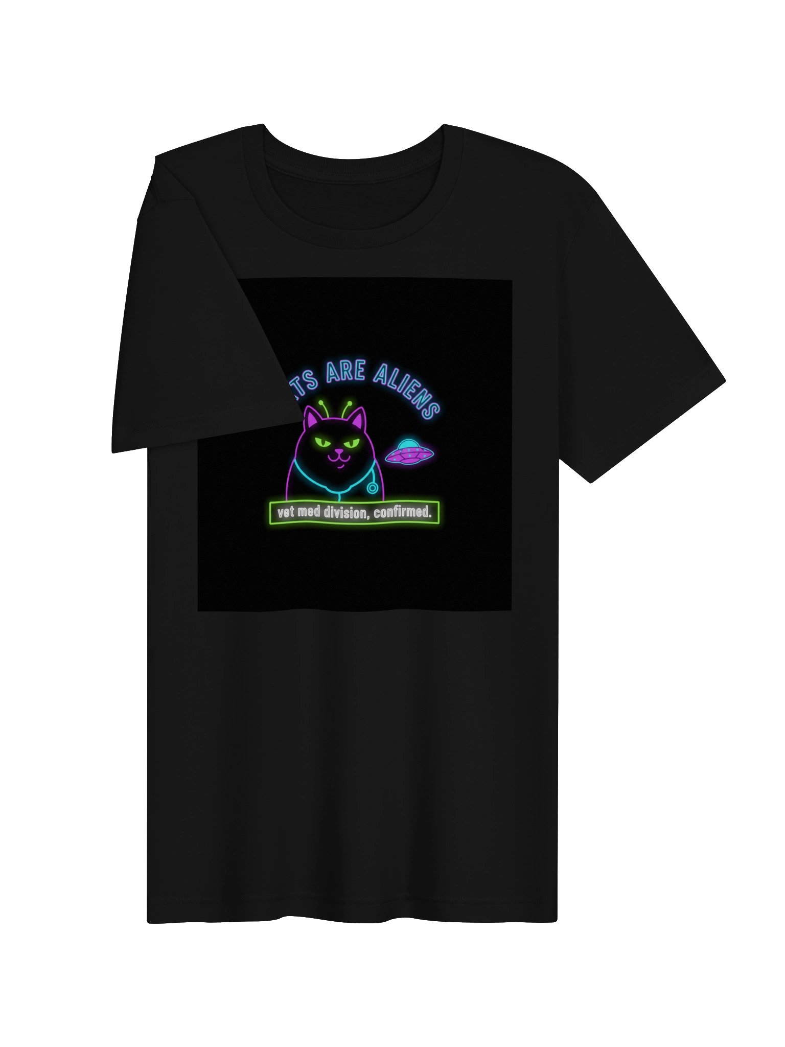 Cats Are Aliens, Vet Med Division, Confirmed Tee product image (3)
