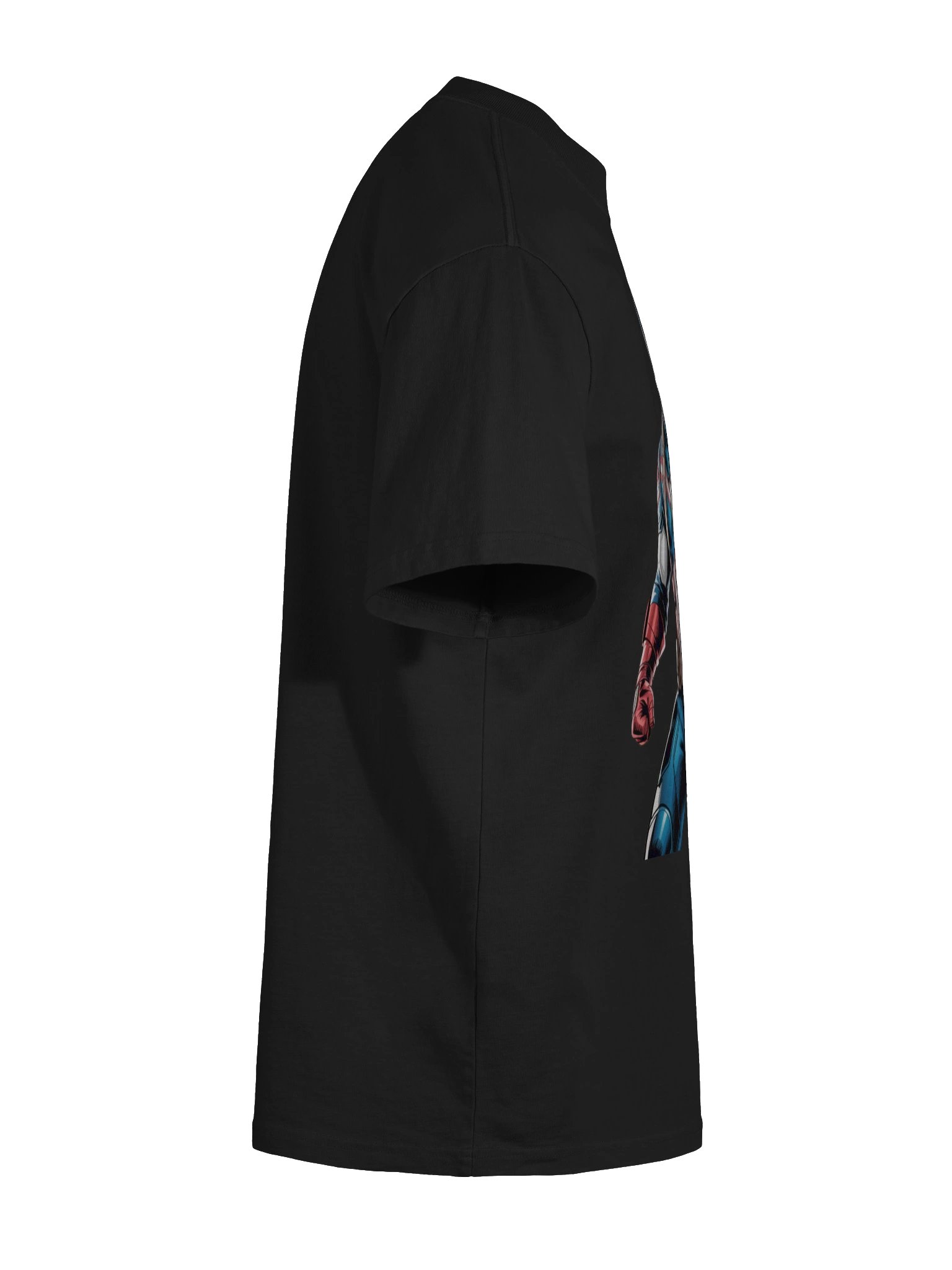 Aegis Abyss: Captain America Shadowed Surge Oversized Faded T-Shirt product image (11)