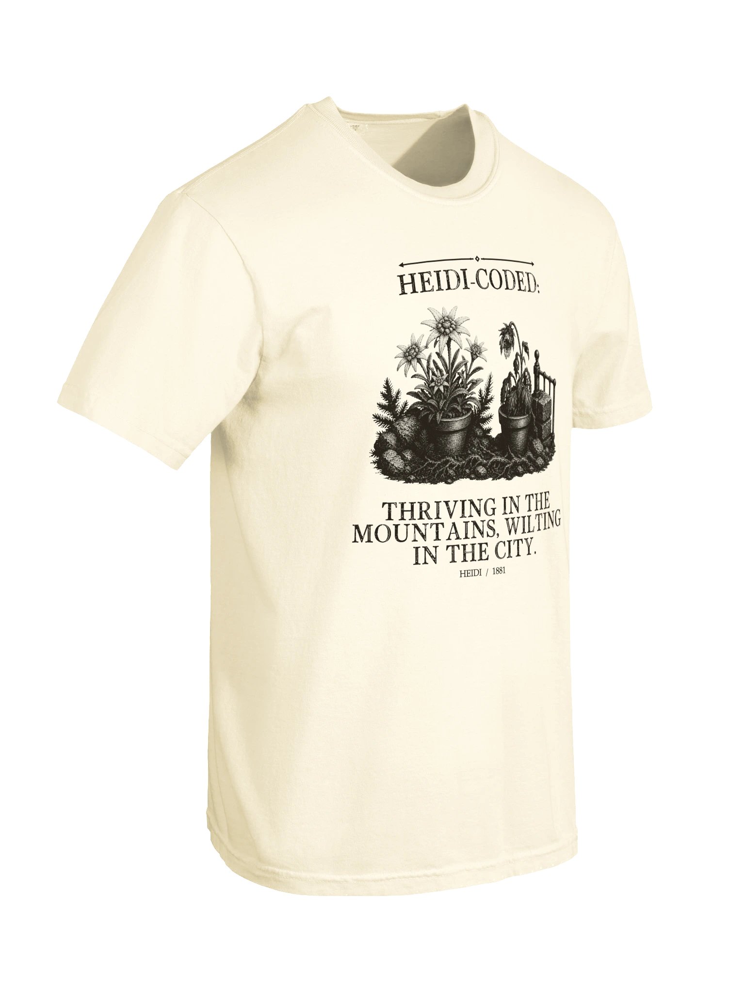 Heidi Coded Thriving Mountains Wilting City -- Heidi Tee (Light) product image (21)