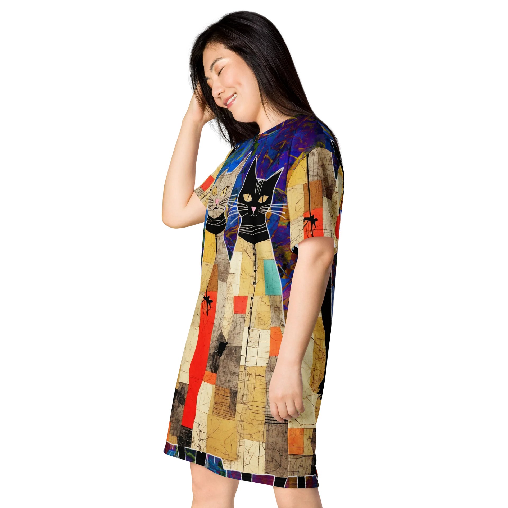 Cat Distribution Society T-Shirt Dress product image (3)