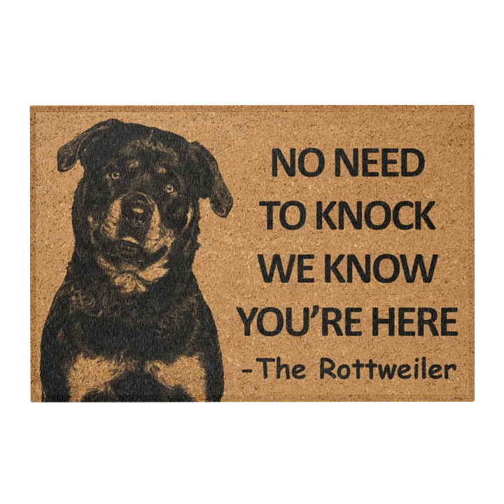 Rottweiler Welcome Mat product image (1)
