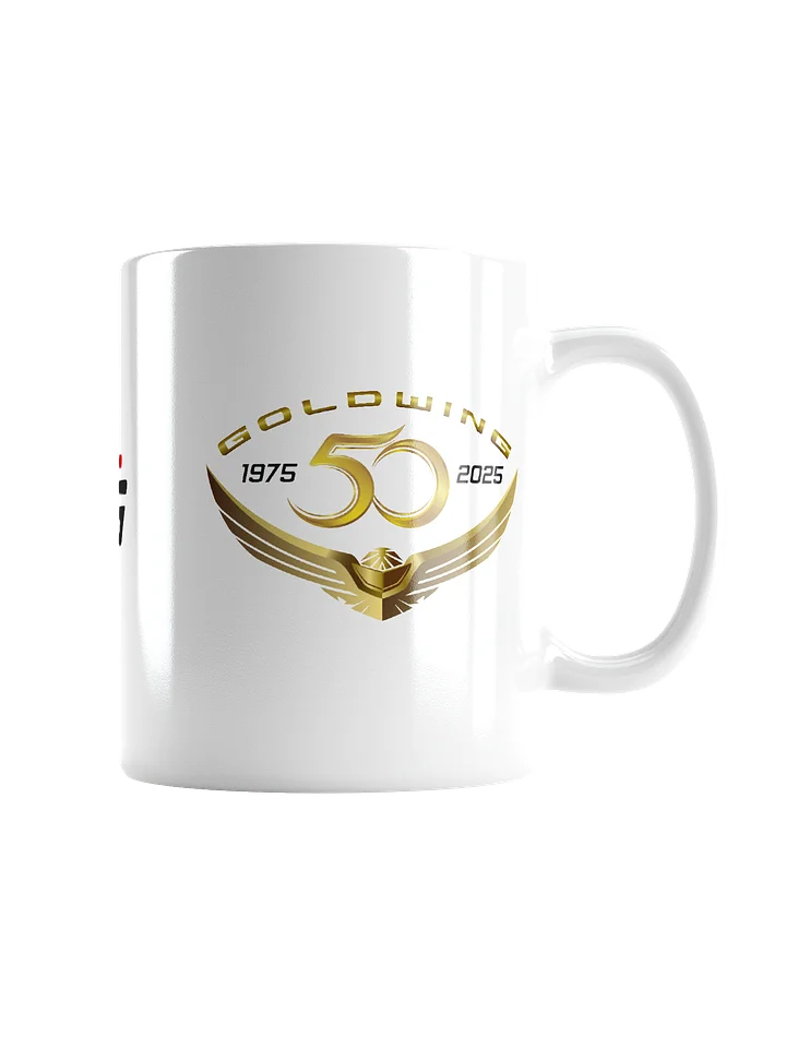 White 50th Anniversary Goldwing Coffee Mug product image (3)