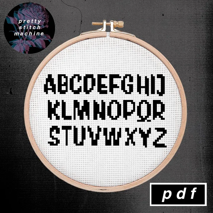 Small Hand Painted Lettering Alphabet / Font Pattern product image (1)