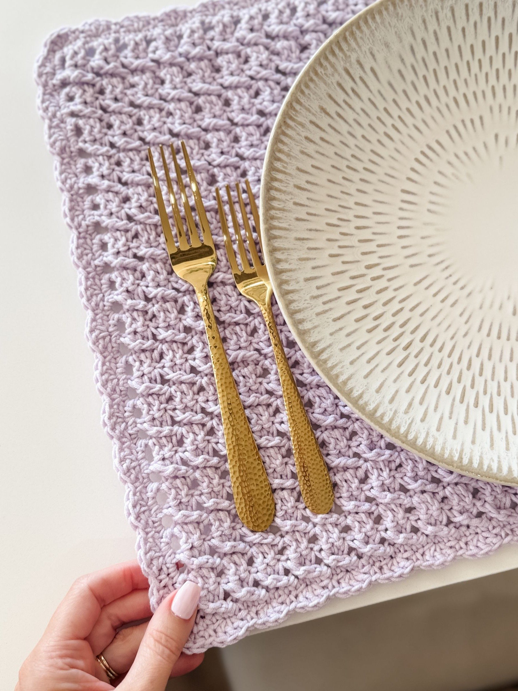 Honey Weave Placemat Crochet Pattern product image (6)