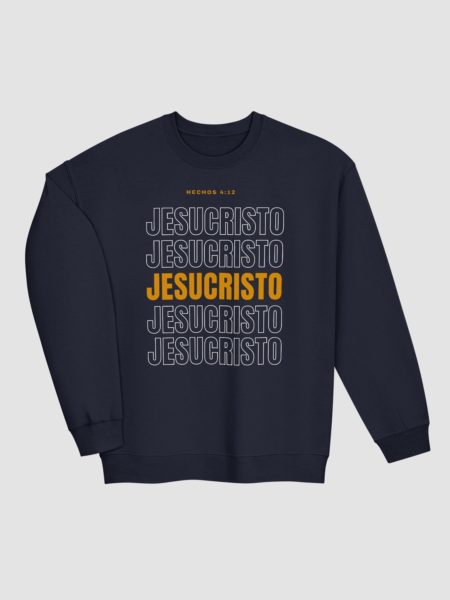 Sudadera Unisex Cuello Redondo | Hechos 4:12 Jesucristo product image (7)