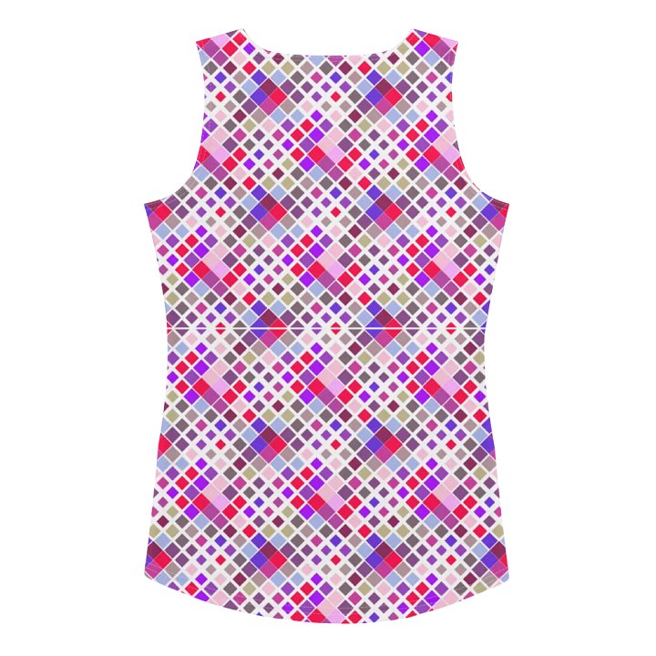 Colorful Square Pattern Design Tank Top - Ver 6 product image (2)