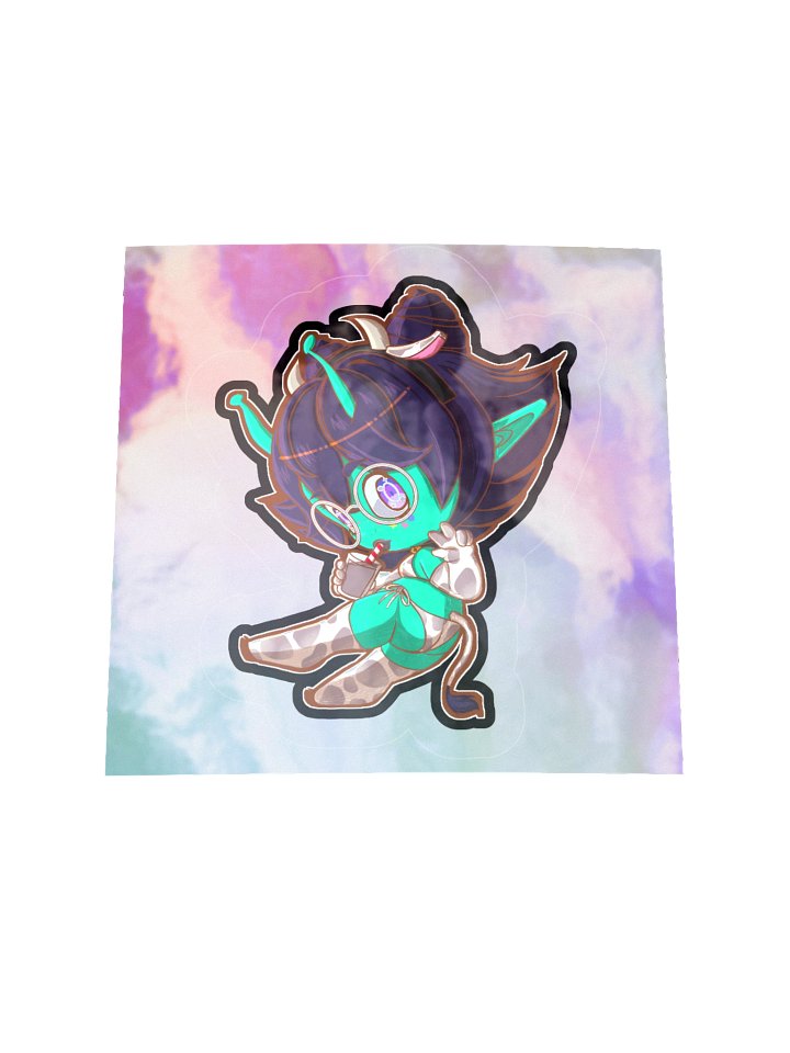 Chocolate Milk Chibi Kiss-Cut Holographic Sticker Strawberry Milk Edition product image (2)