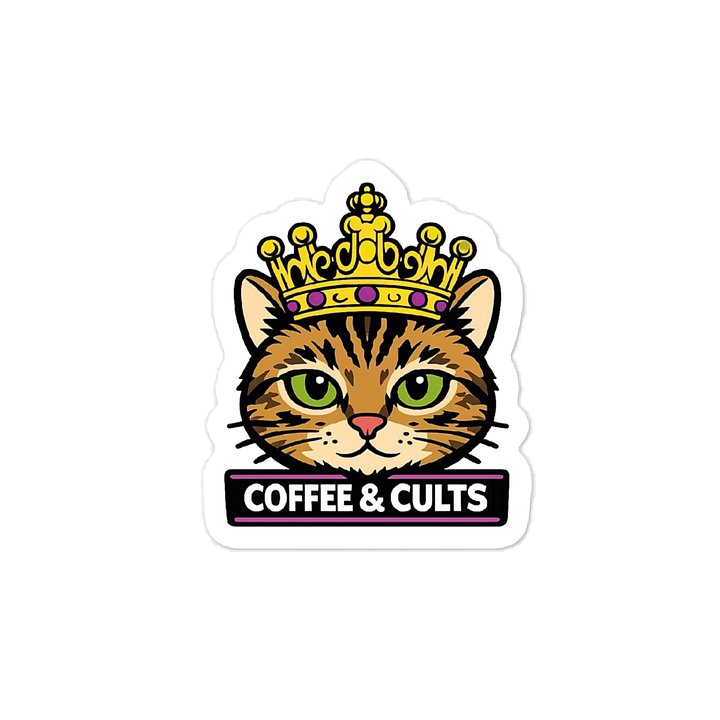 Queen Gloria Coffee & Cults Sticker Decal product image (1)