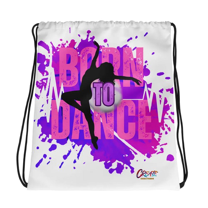 Born to Dance Her Silhouette Full Print Drawstring Bag product image (1)