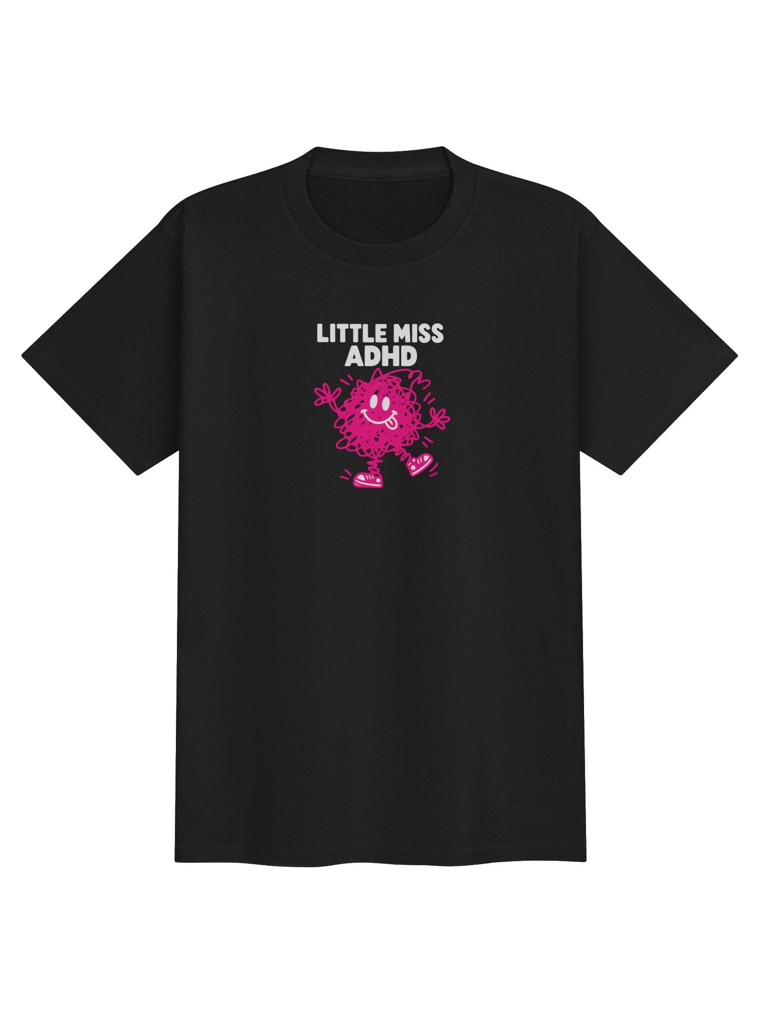 Little Miss ADHD- Black Kids Tshirt product image (1)