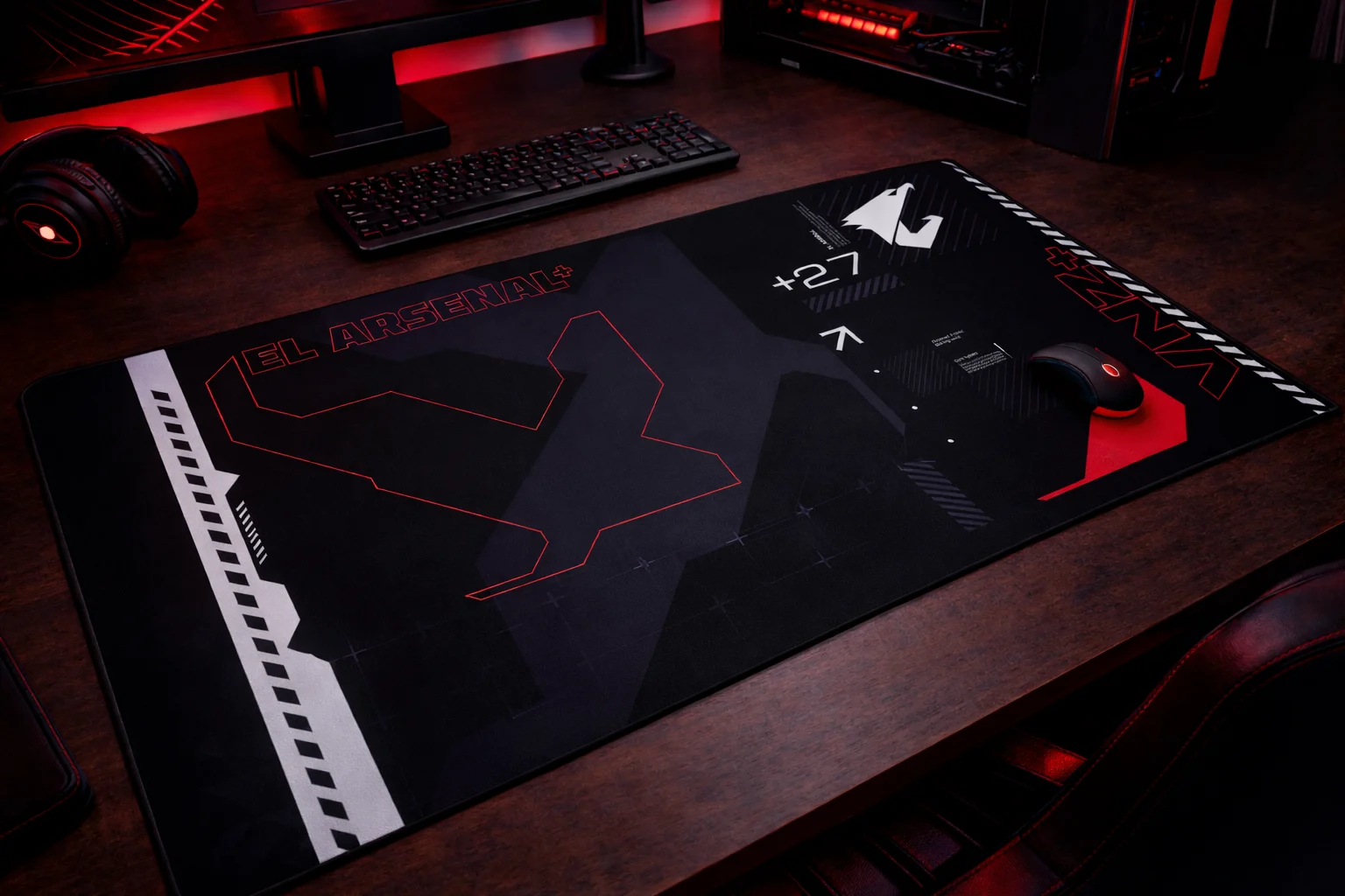 El Arsenal+ - Mouse Pad Extra Large - 33” x 15” product image (2)