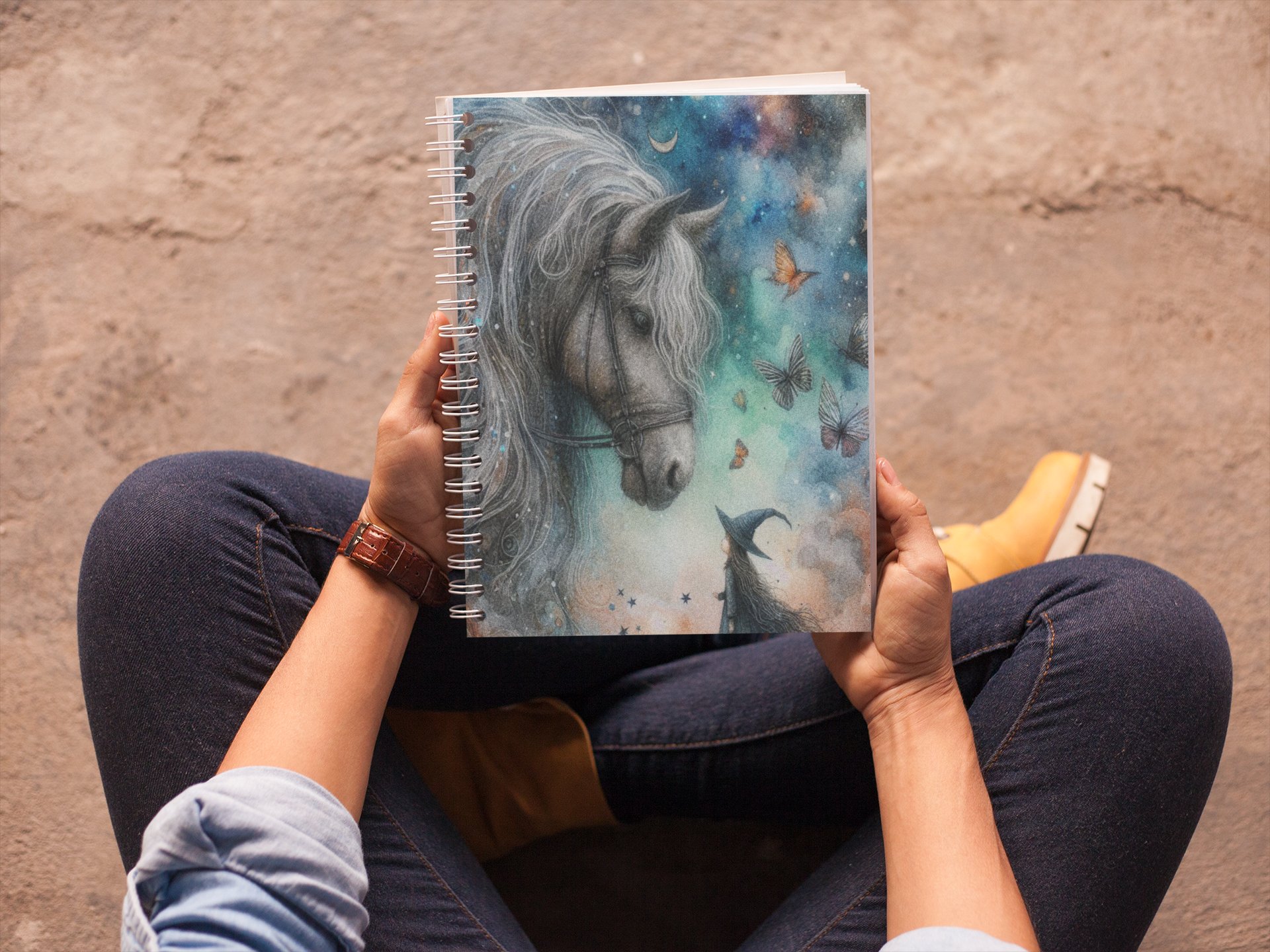Celestial Whispers Spiral Notebook product image (1)