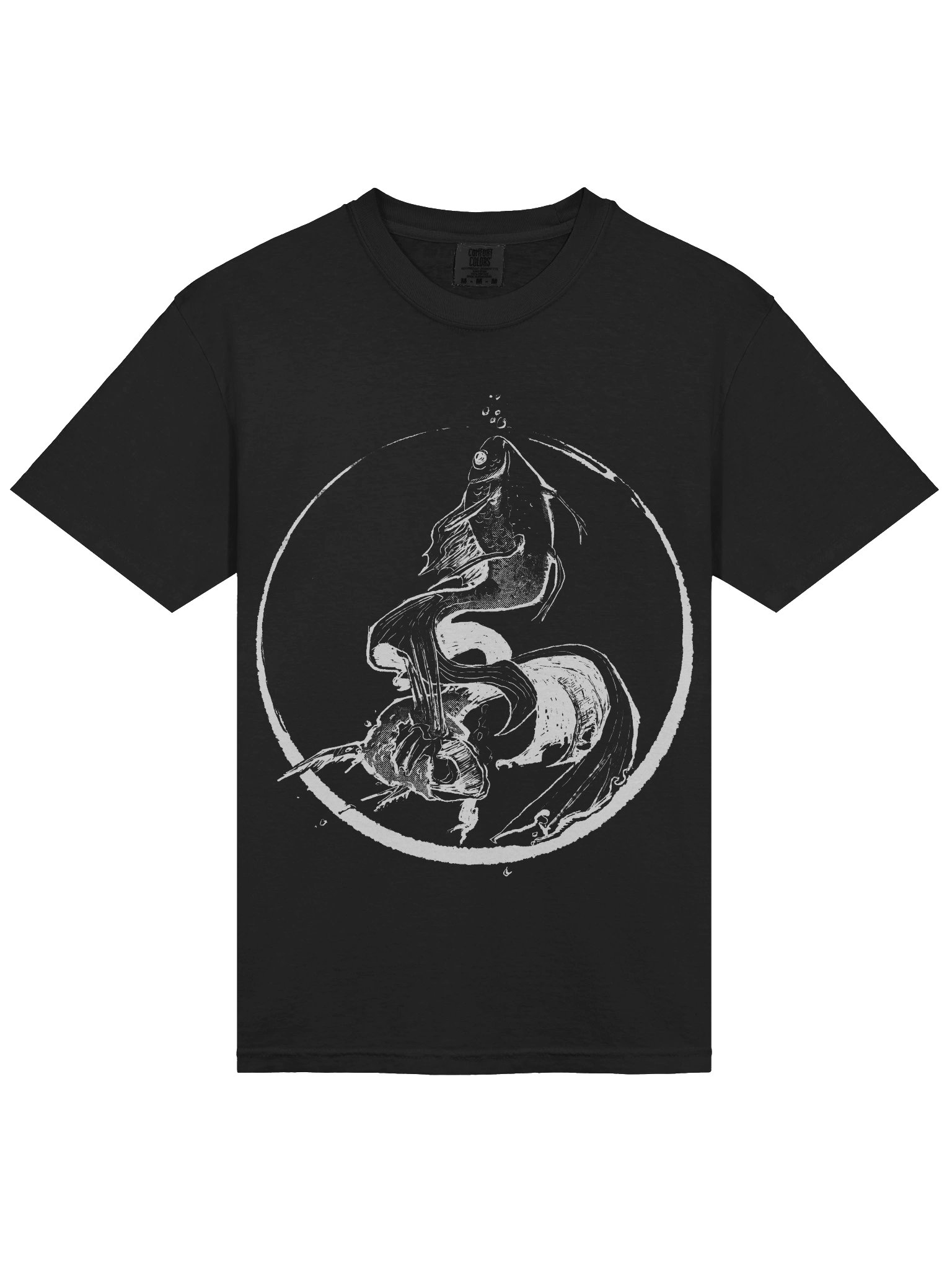 Line Art Fishies Tee - Midnight Edition product image (3)
