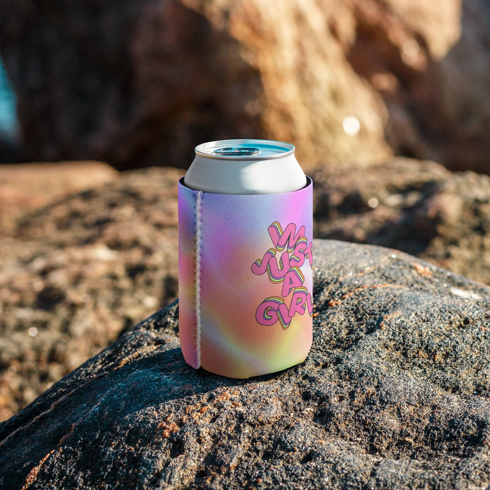 I'm just a girl Tie-Dye Coozie product image (7)