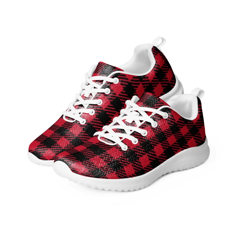 Crimson Check Women's Athletic Shoes product image (1)