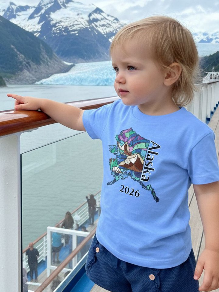Great Alaskan Family Adventure: Stained Glass Toddler Matching Tees product image (2)