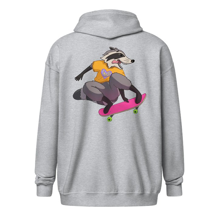 zipped hoodie : trash panda product image (21)