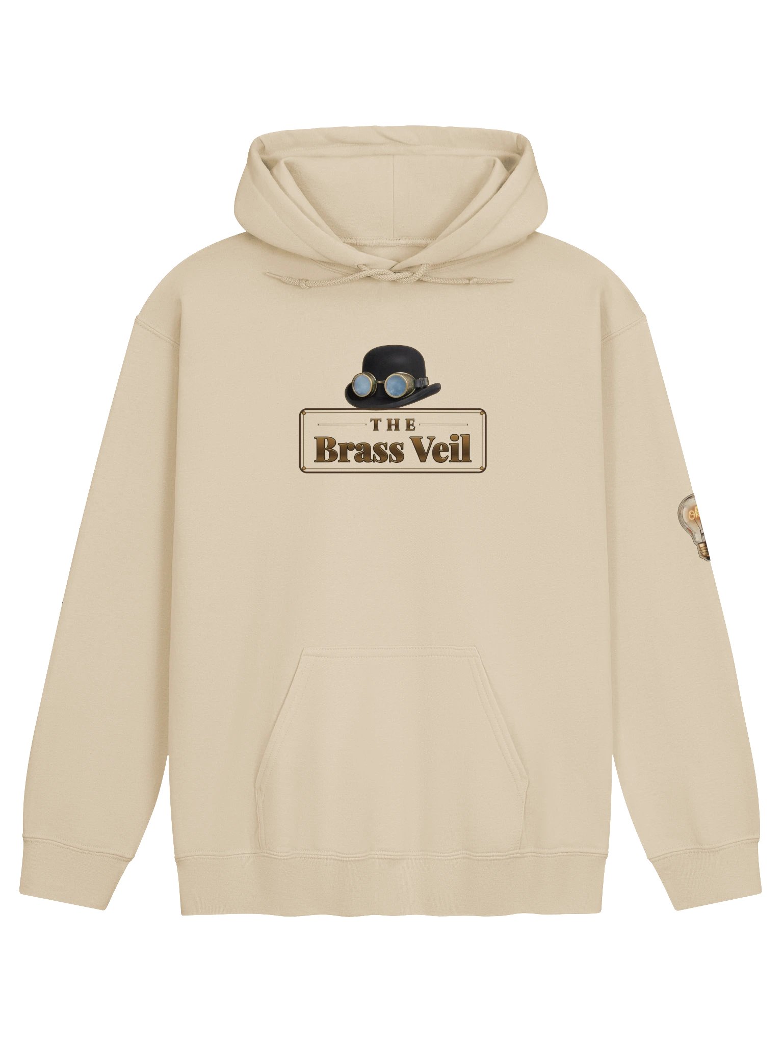 The Brass Veil — Hoodie (Sand) product image (1)