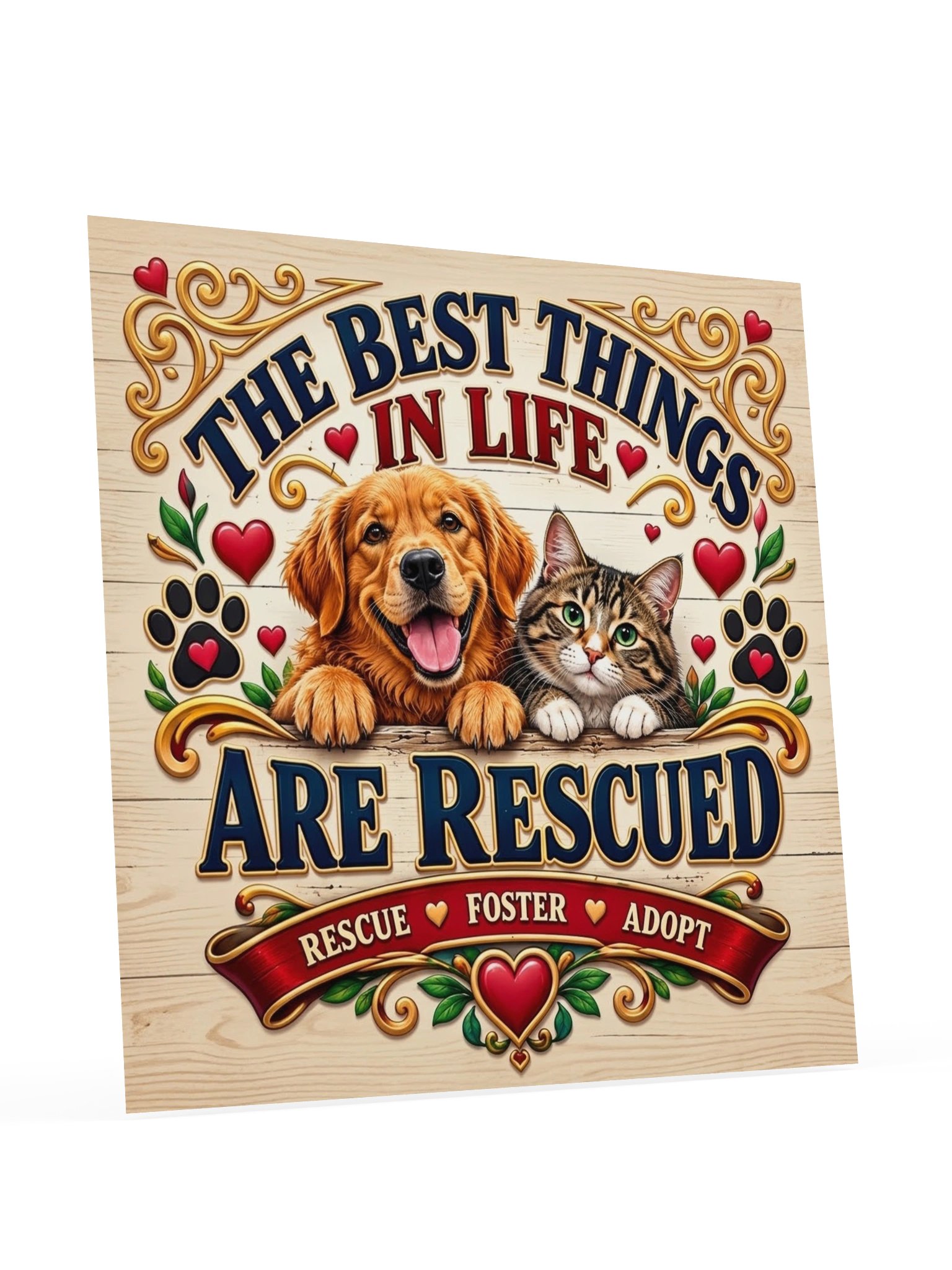 The Best Things In Life Rescue Love Poster product image (4)