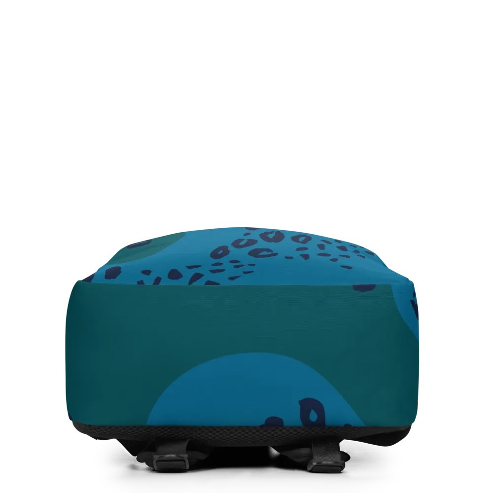 Teal Camo Dreams All-Over Backpack product image (4)