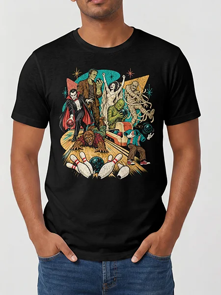 Monster Bowling Night — Monsters Off Duty Tee product image (5)