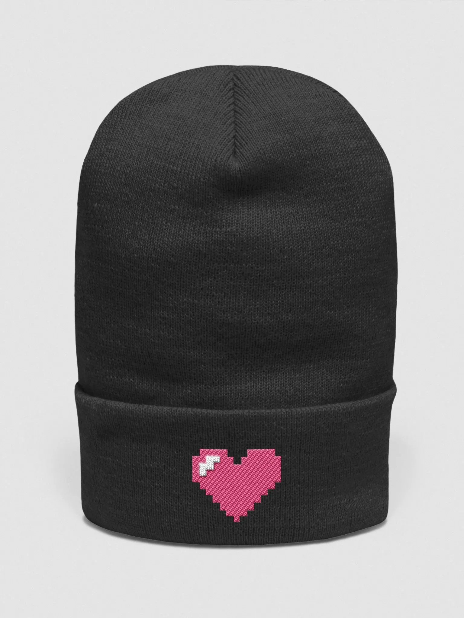 Pixel Heart Cuffed Beanie product image (1)