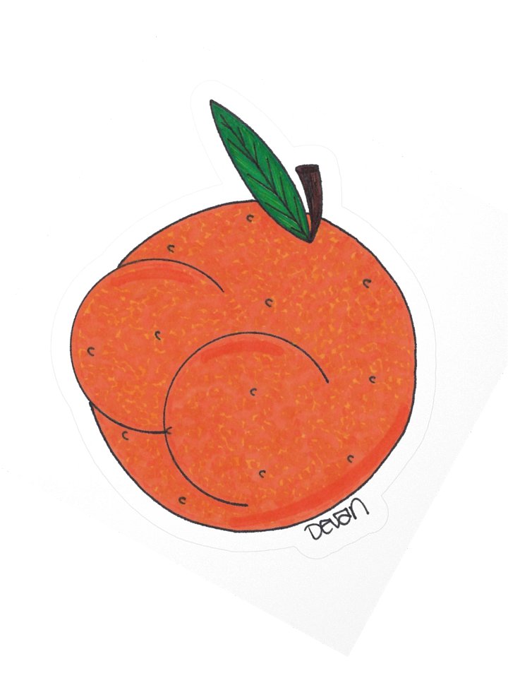 Butts: Orange Sticker product image (2)