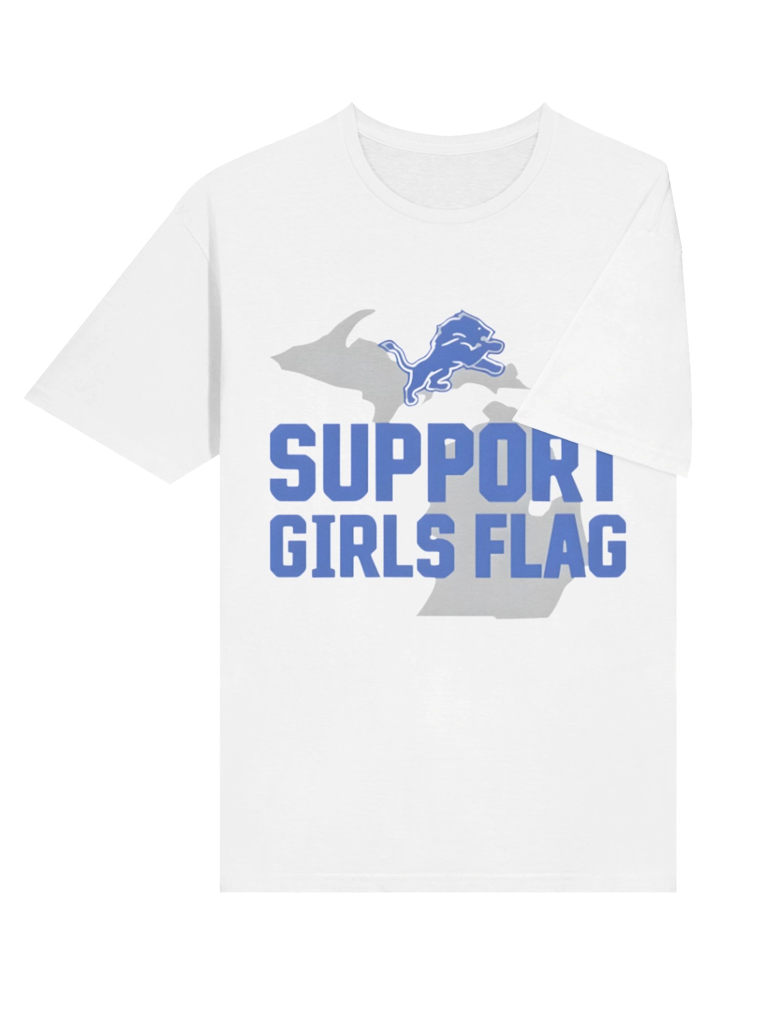 Lions Support Girls Flag Shirt product image (4)