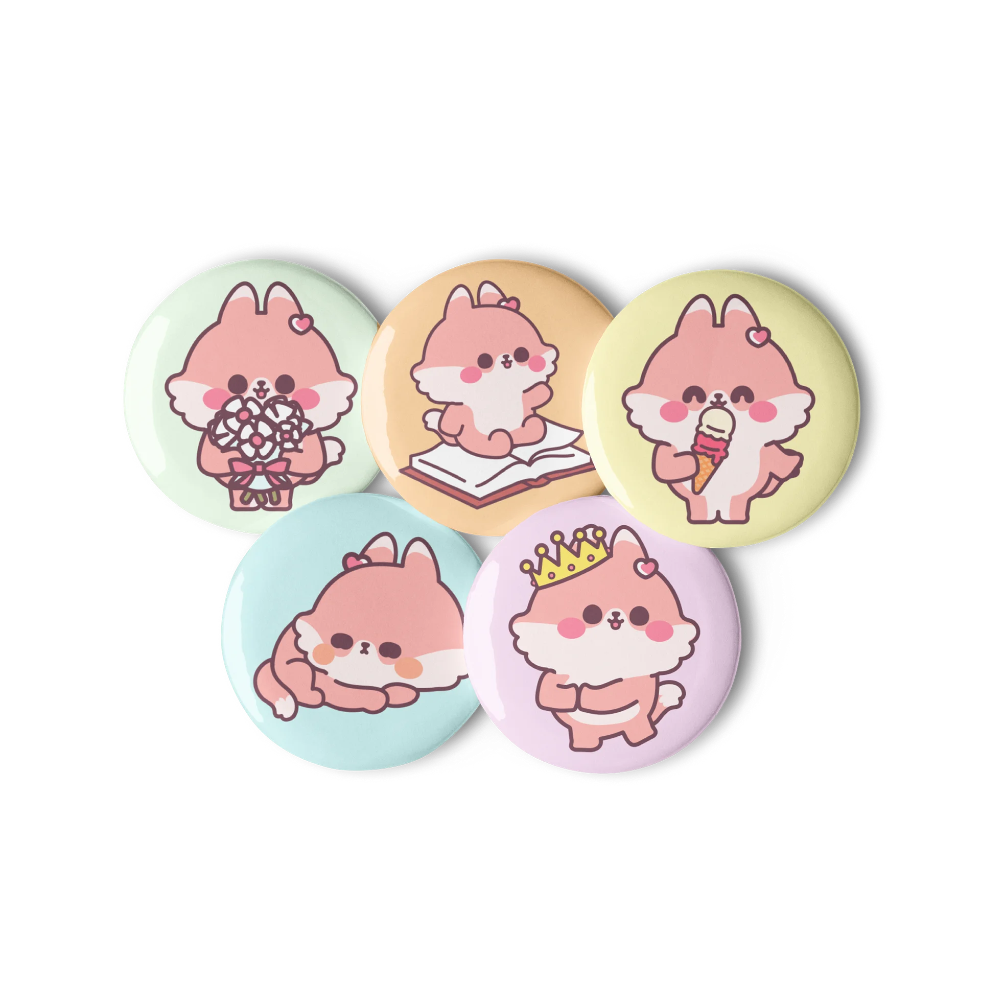 Mellymud Foxy Pin Button Set product image (1)