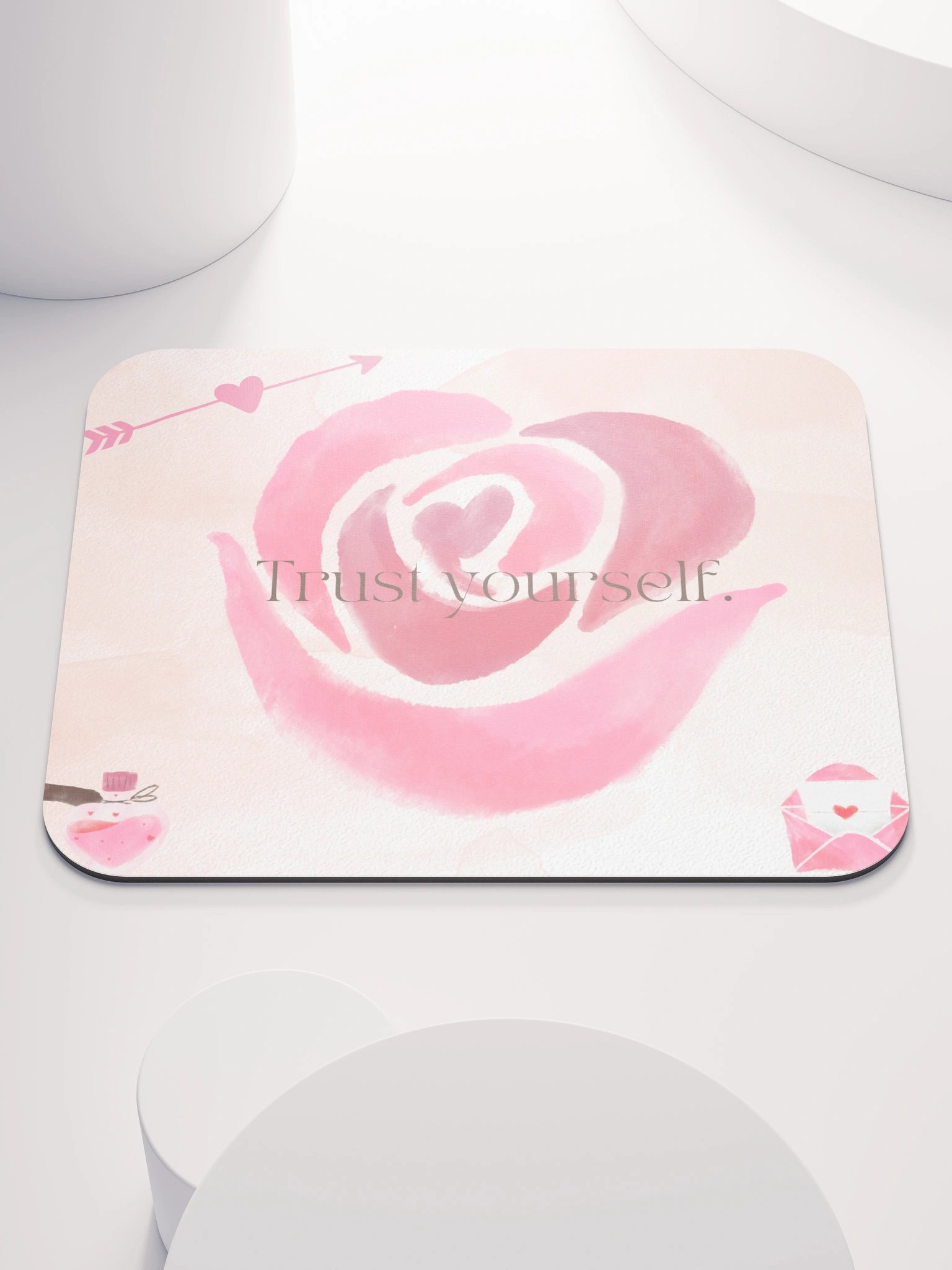 Trust Yourself Rose Mouse Pad product image (1)
