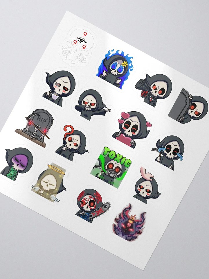 16-Pack 999 Emote Stickers product image (2)