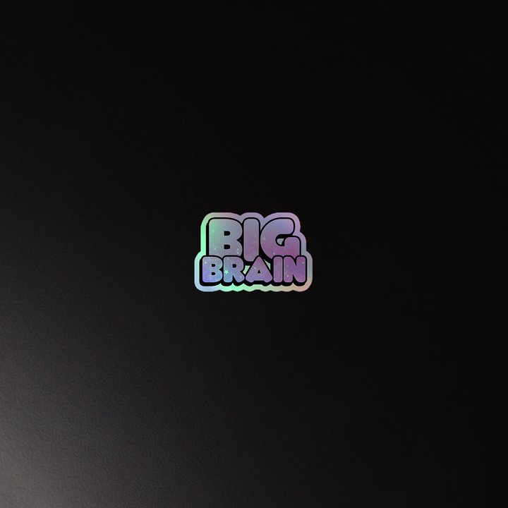 Big Brain Holographic Sticker product image (2)