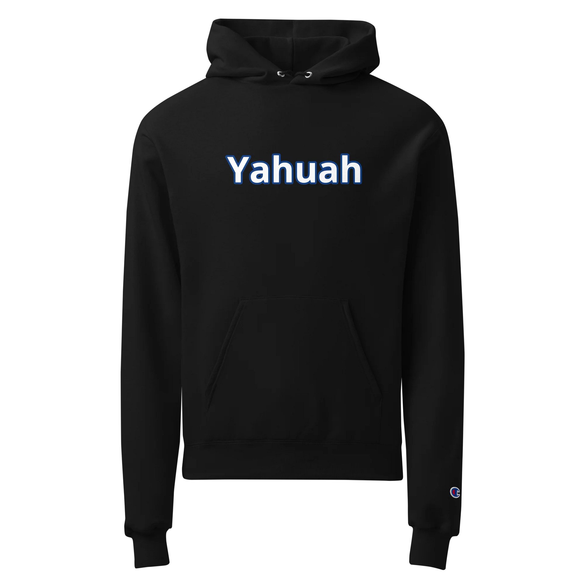 Bold Yahuah Hoodie With Blue Outline product image (1)