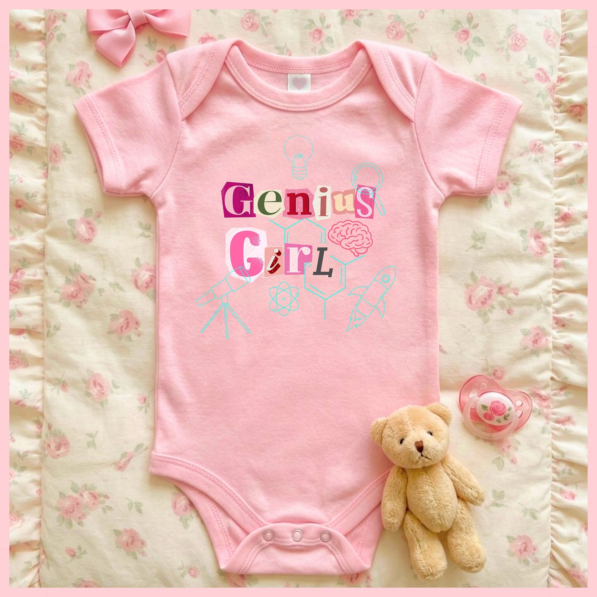 Genius Girl🩷Super Soft🪽Onesie🩷 product image (1)