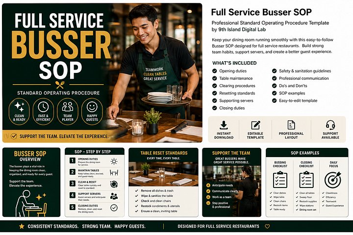 Full Service BUSSER SOP product image (2)
