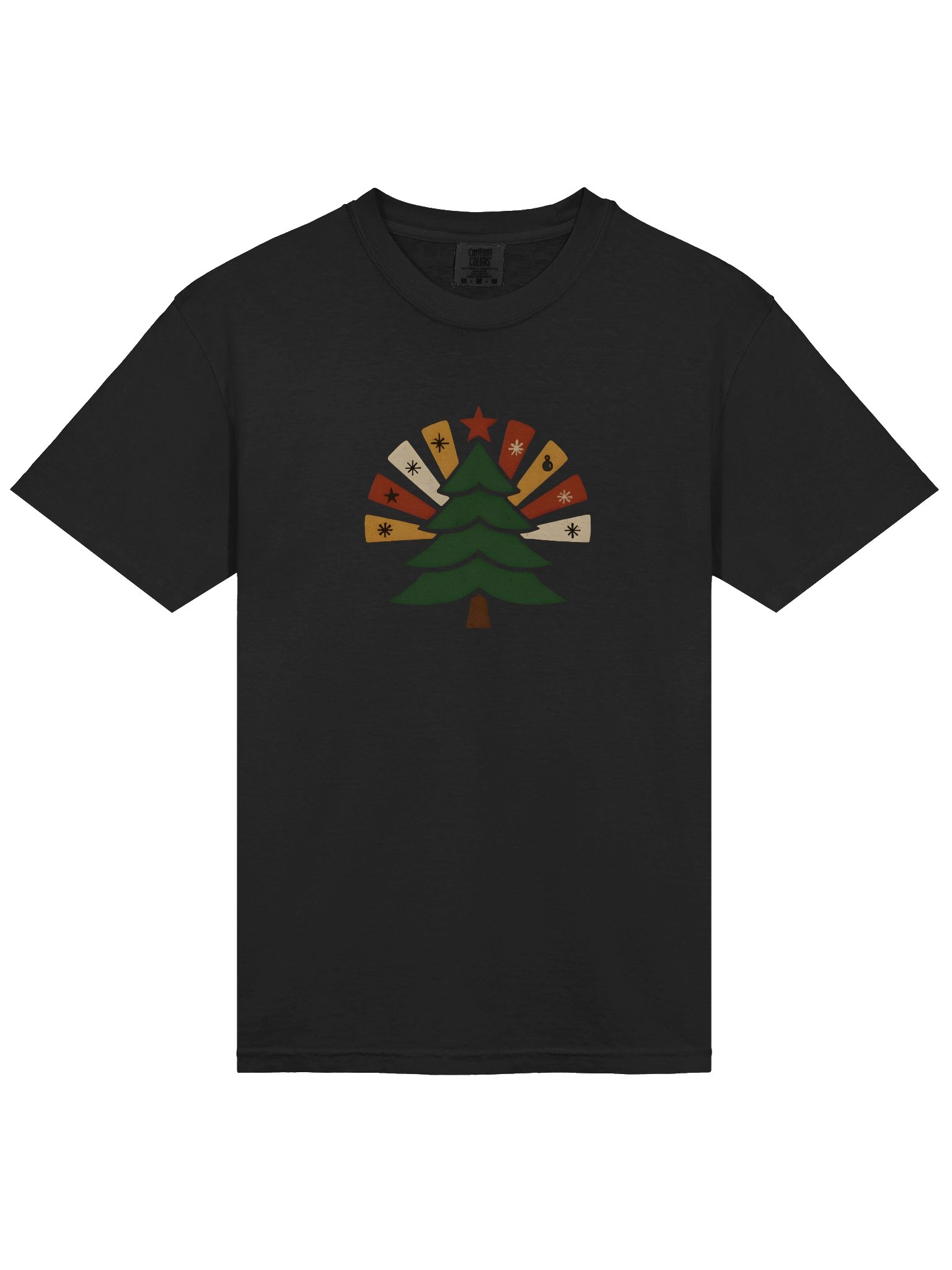 Retro Christmas Tree Starburst Tee product image (23)