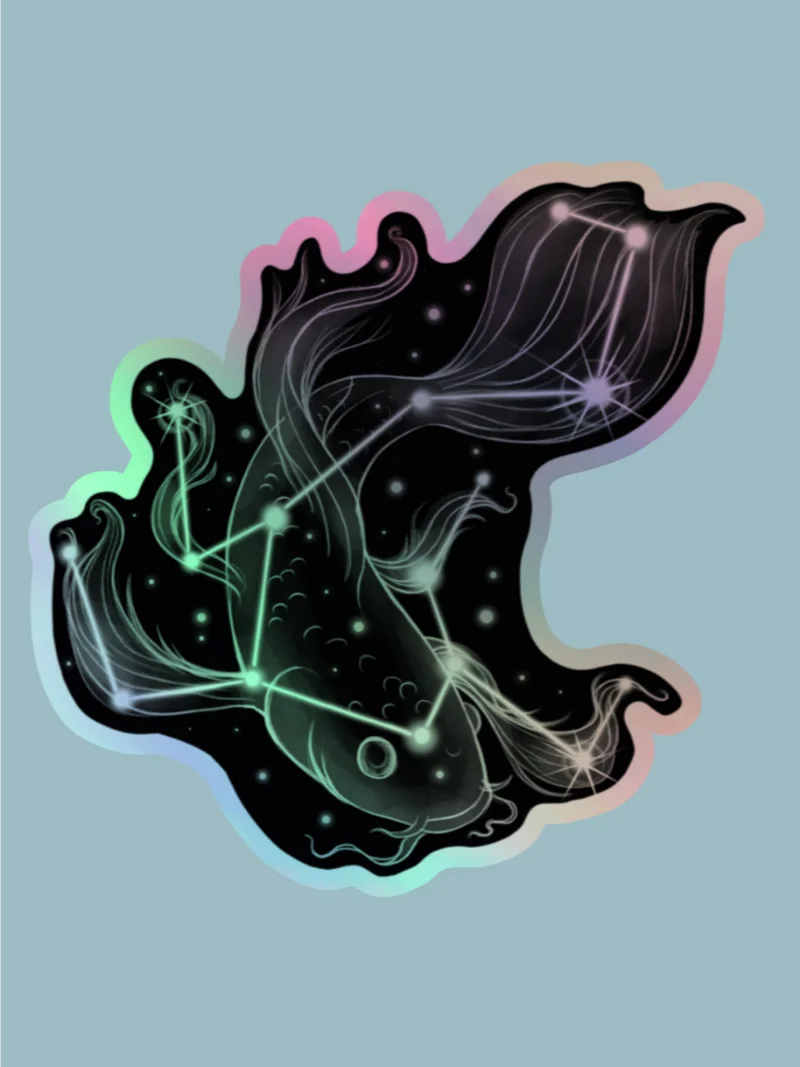 Galaxy Koi - Holographic Sticker product image (1)