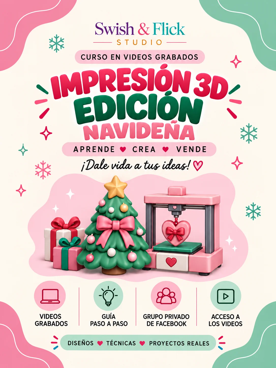 Productos en 3D para Vender (1 Noviembre) — Edición Navideña | Curso en Español product image (1)