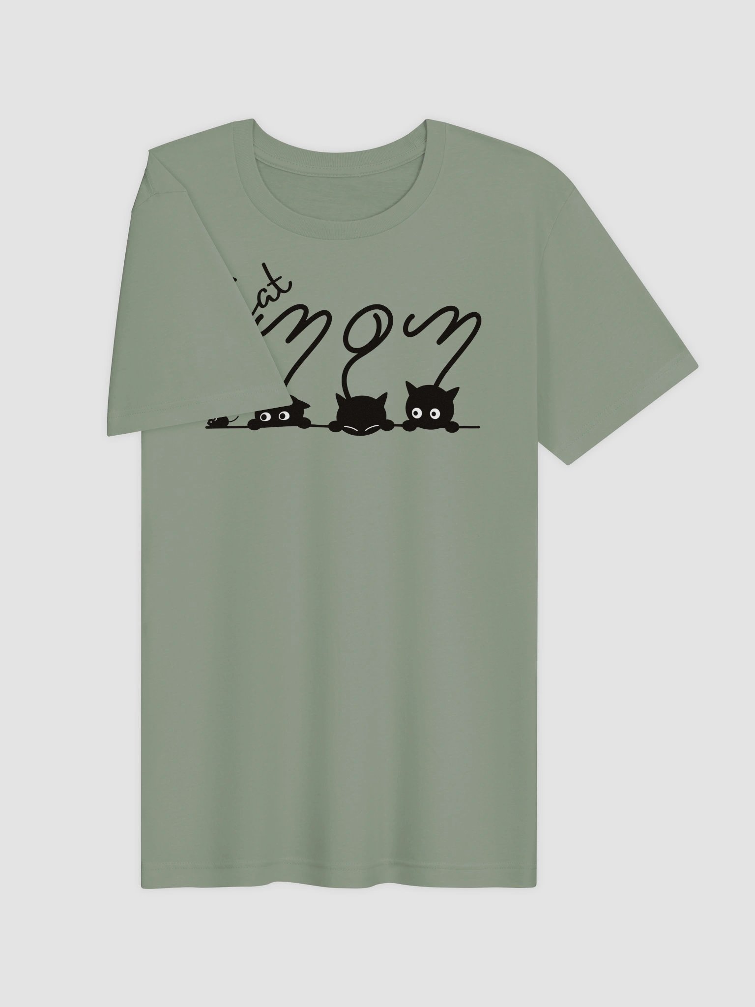 Cat Mom 1 - Unisex Adult Super Soft Lightweight T-shirt product image (2)