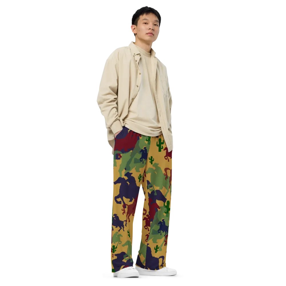 Cowboys Pattern Wideleg Pants product image (3)